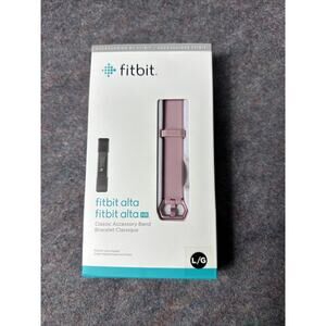 Rare FITBIT Classic Accessory Band Bracelet Alta HR Fitness Watch Strap Mauve